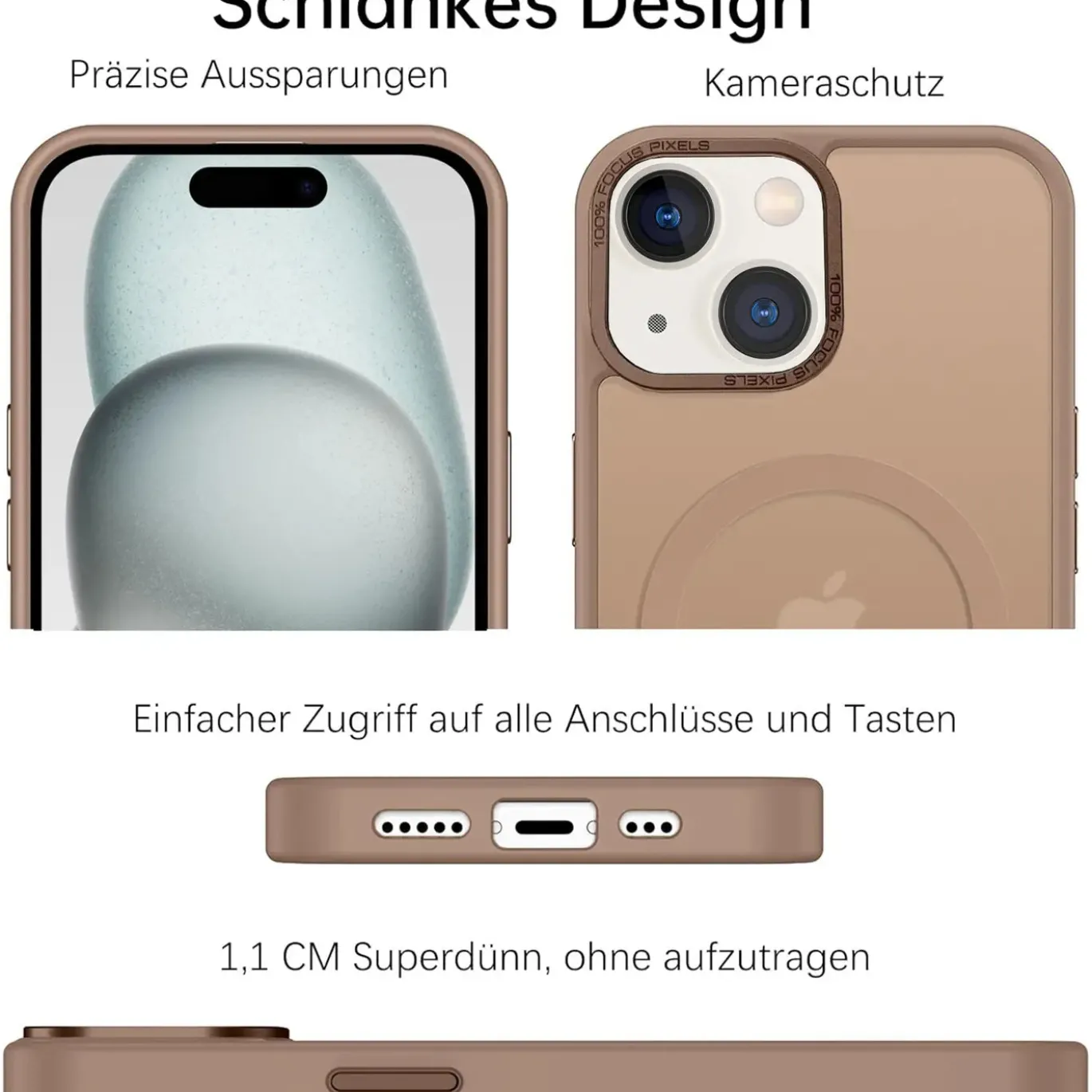 iPhone 15 - MagSafe Hülle mit Kameraschutz