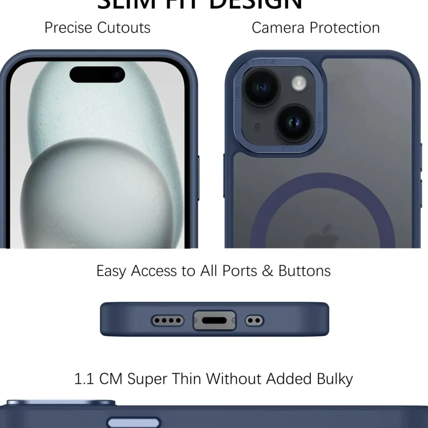 iPhone 15 - MagSafe Hülle mit Kameraschutz