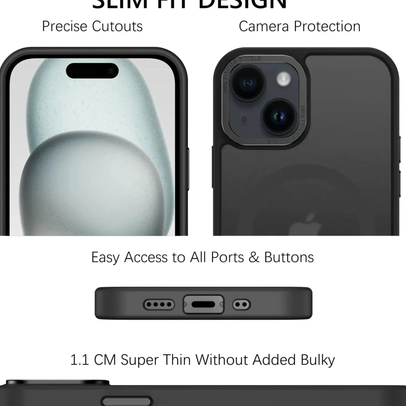 iPhone 15 - MagSafe Hülle mit Kameraschutz