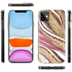 iPhone 11 - Marmor & Sand Design Hülle
