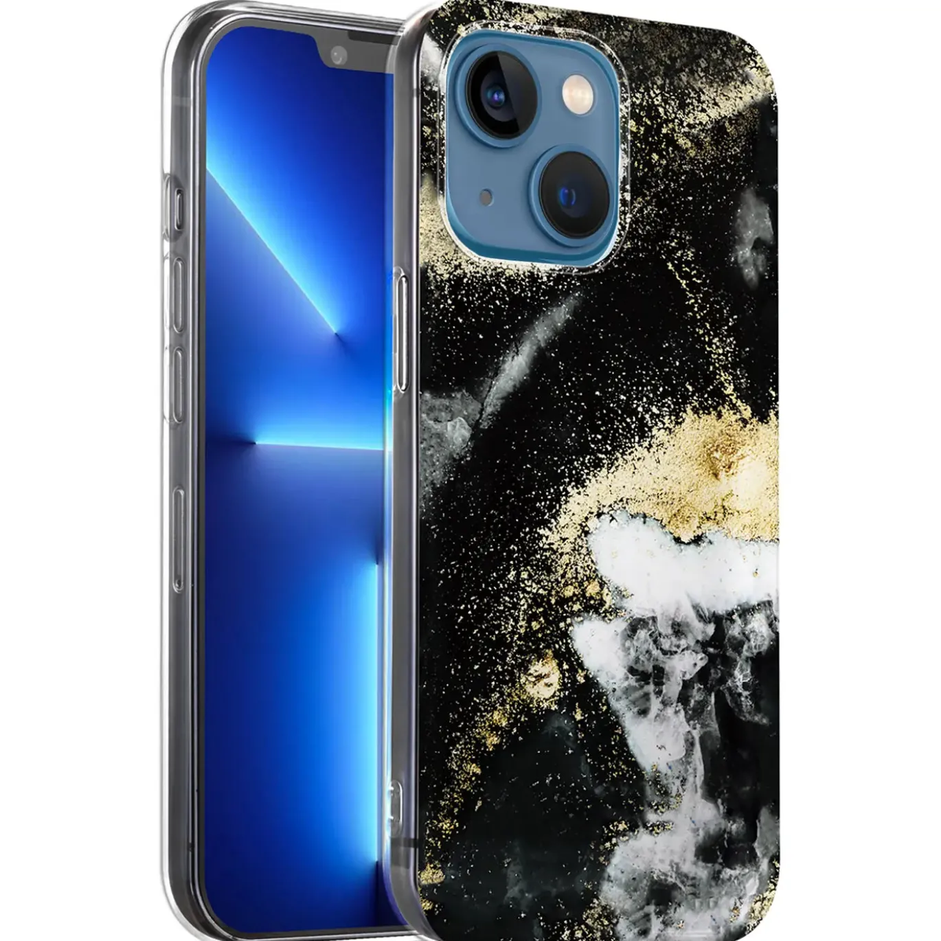 iPhone 13 - Marmor & Sand Design Hülle