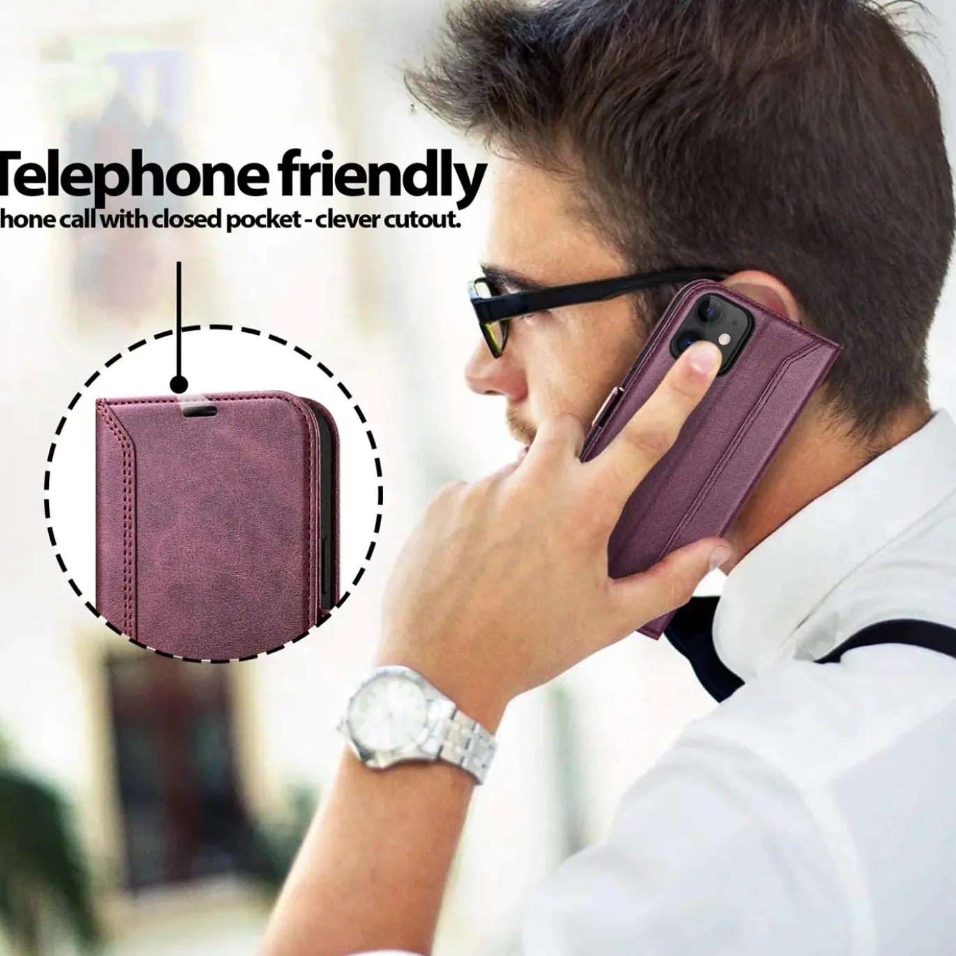 iPhone 11 - Robuste Klapphülle mit RFID Block