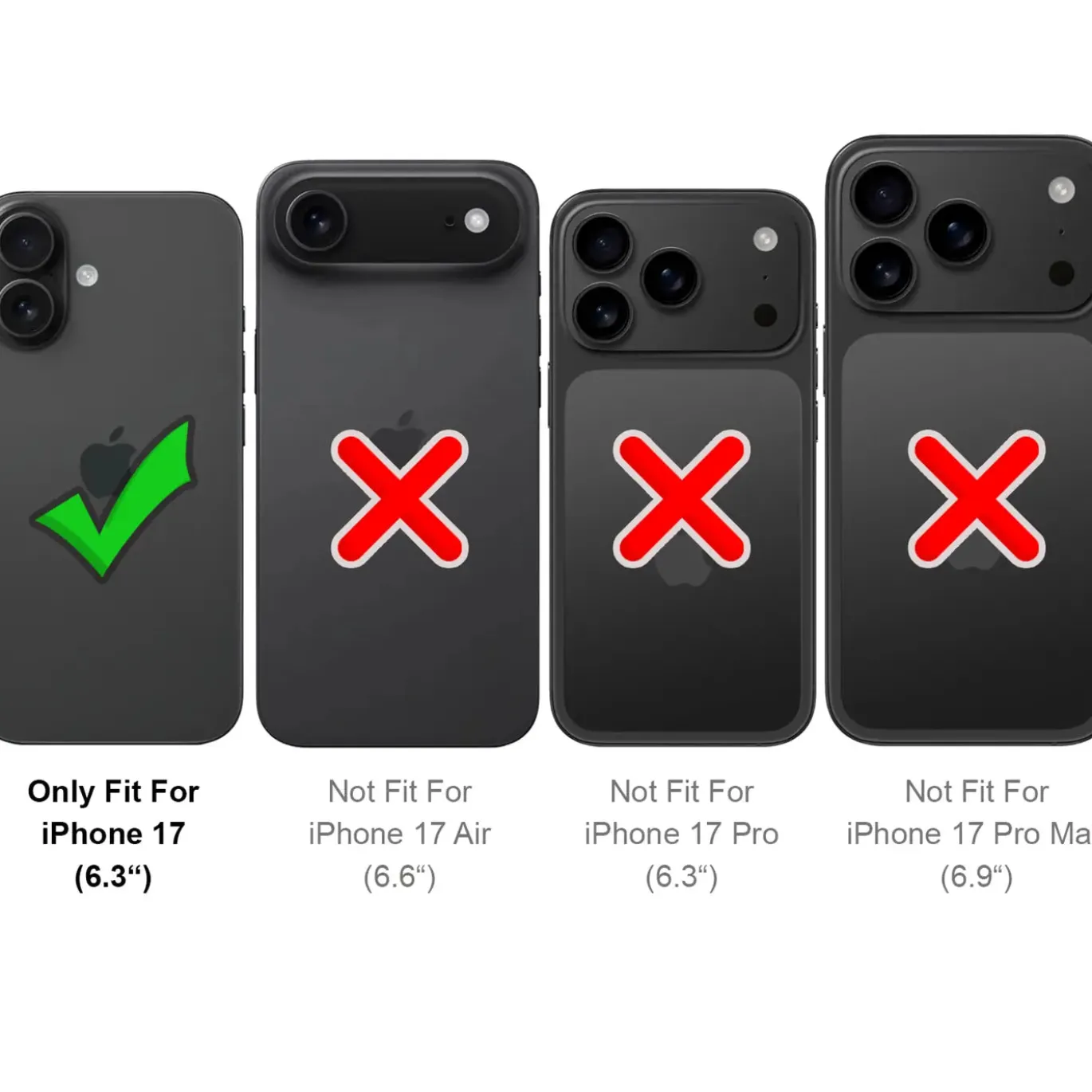 iPhone 17 - Robuste Klapphülle mit RFID Block