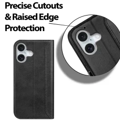 iPhone 16 - Robuste Klapphülle mit RFID Block