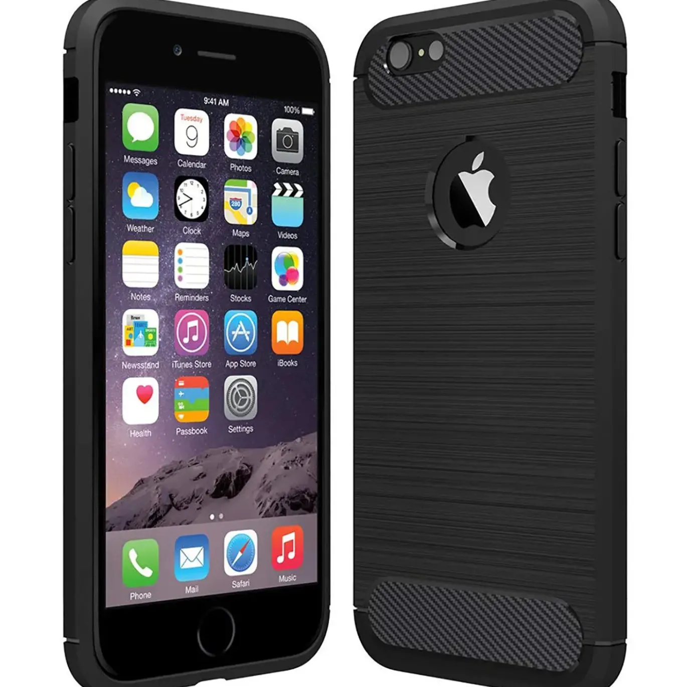 iPhone 6 / 6S - Carbon Case Hülle, stoßfest
