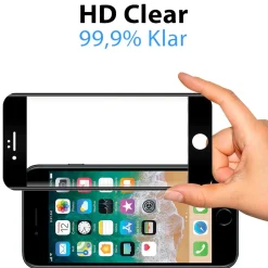 iPhone 6 / 6S - Fullscreen 9H Panzerglas Displayglas