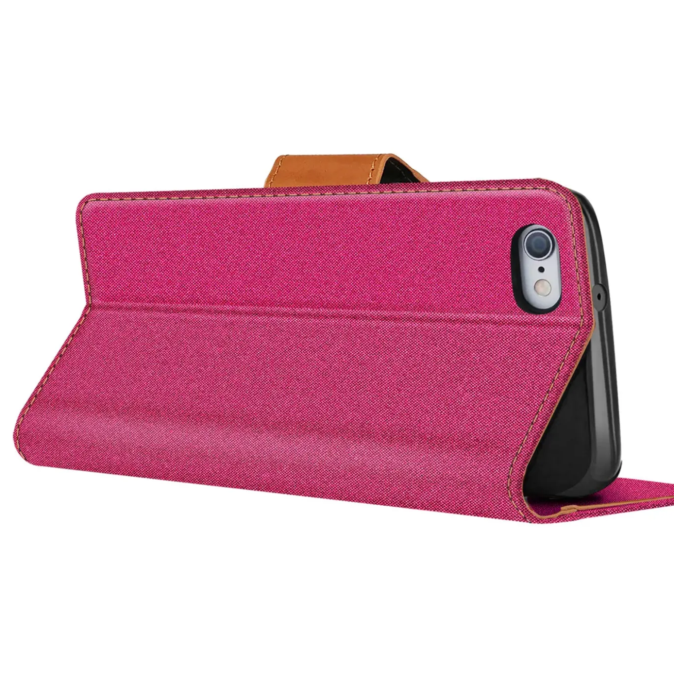 iPhone 6 / 6S - Jeanslook Klapphülle mit Kartenfach