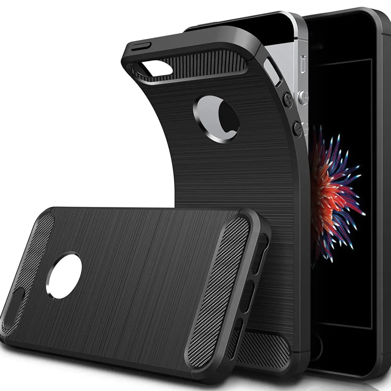 iPhone 5 / 5S / SE - Carbon Case Hülle, stoßfest