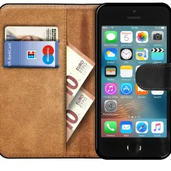 iPhone 5 / 5S / SE - Klapphülle mit Kartenfächern