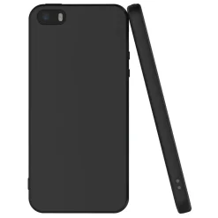 iPhone 5 / 5S / SE - Slim Silikon Backcover Schwarz