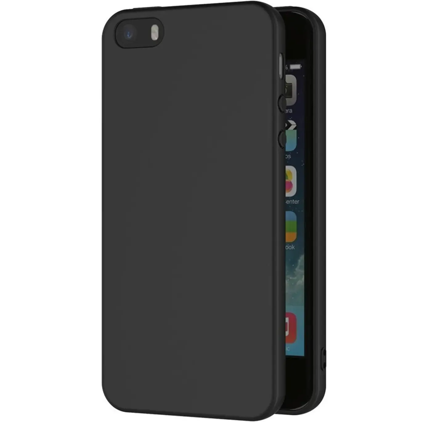 iPhone 5 / 5S / SE - Slim Silikon Backcover Schwarz