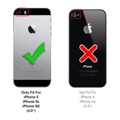 iPhone 5 / 5S / SE - 2x 9H Panzer Glasfolie, Displayfolie