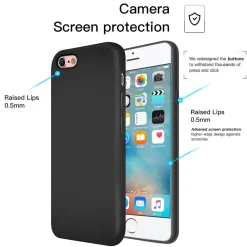iPhone 6 / 6S - Slim Silikon Backcover Schwarz