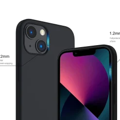 iPhone 14 - Silikon Case mit Mikrofaser-Innenseite