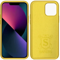 iPhone 13 - Silikon Case mit Mikrofaser-Innenseite