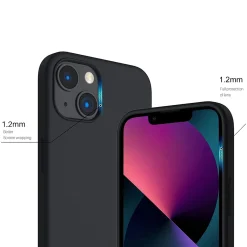 iPhone 13 - Silikon Case mit Mikrofaser-Innenseite