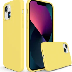 iPhone 13 - Silikon Case mit Mikrofaser-Innenseite