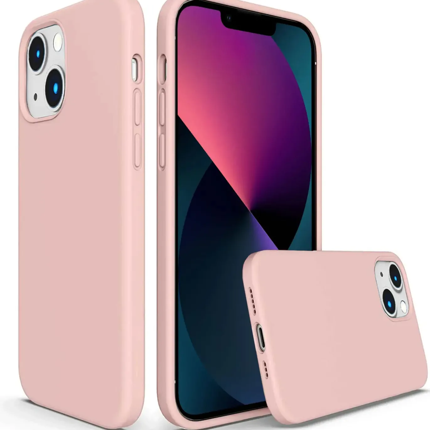 iPhone 13 - Silikon Case mit Mikrofaser-Innenseite