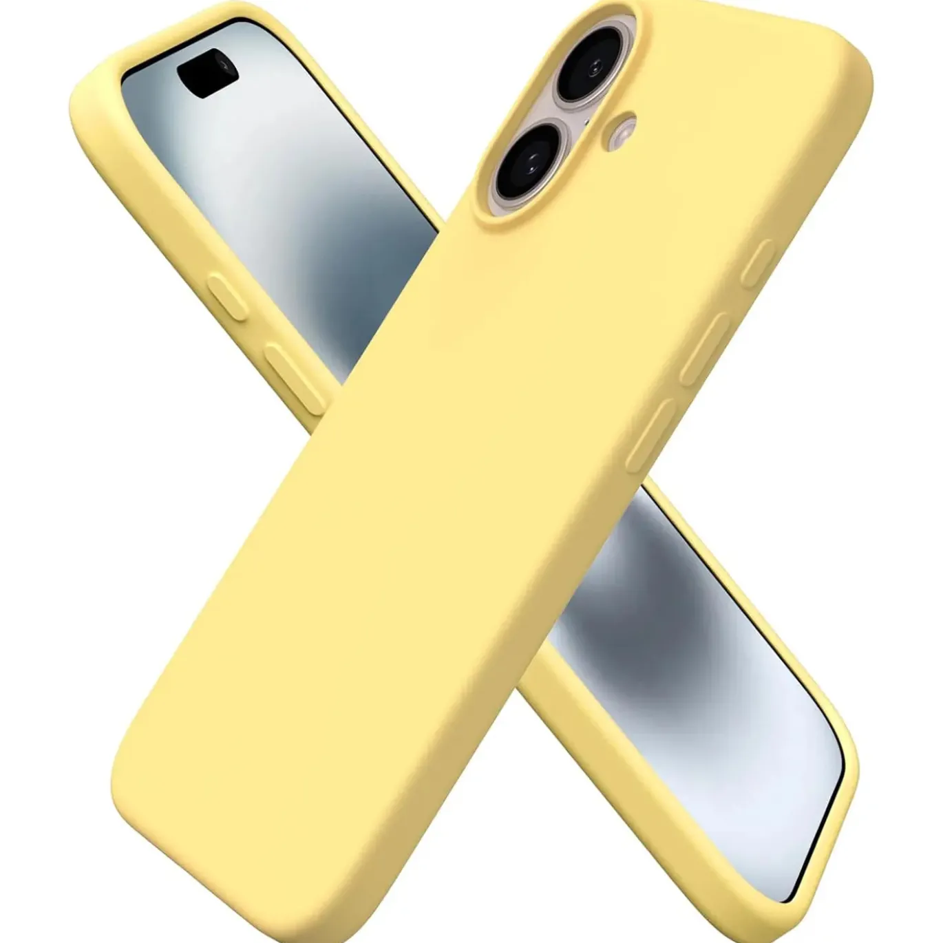 iPhone 16 - Silikon Case mit Mikrofaser-Innenseite