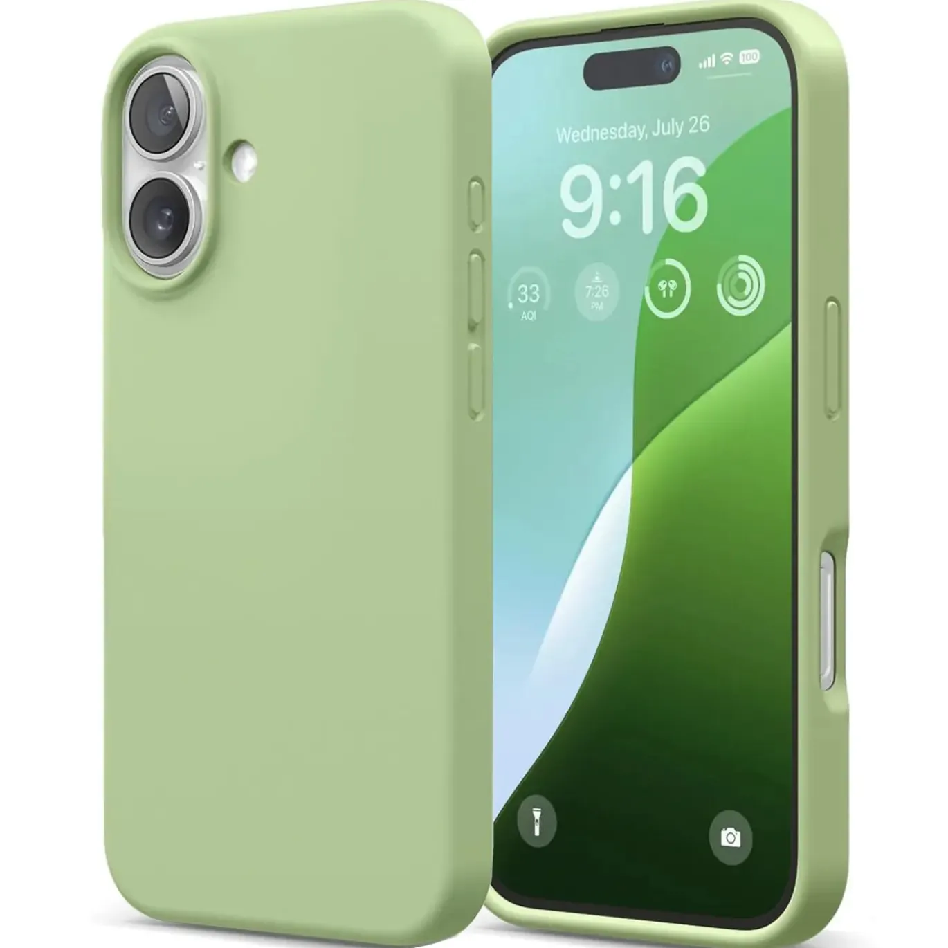 iPhone 16 - Silikon Case mit Mikrofaser-Innenseite