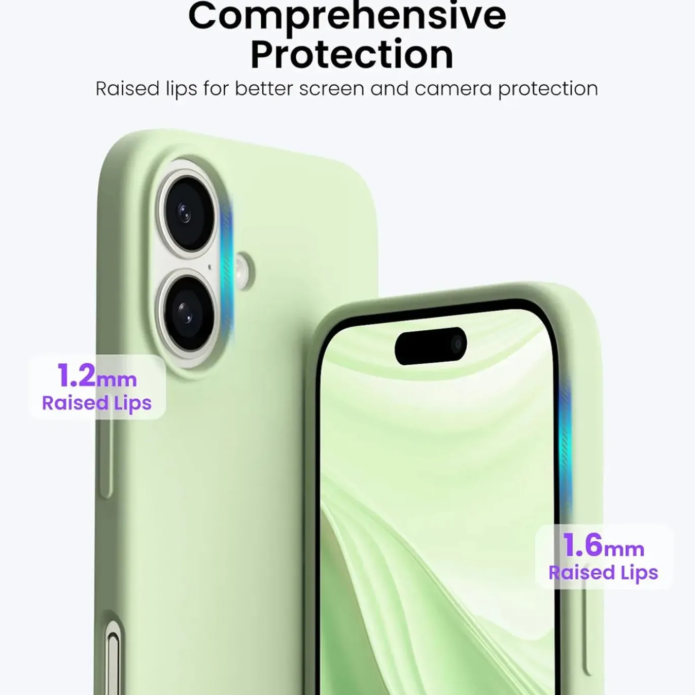 iPhone 16 - Silikon Case mit Mikrofaser-Innenseite