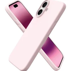 iPhone 16 - Silikon Case mit Mikrofaser-Innenseite