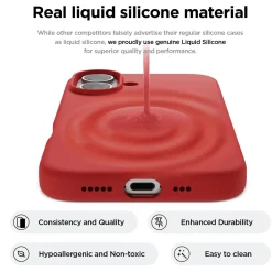 iPhone 16 - Silikon Case mit Mikrofaser-Innenseite