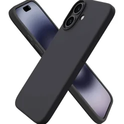 iPhone 16 - Silikon Case mit Mikrofaser-Innenseite