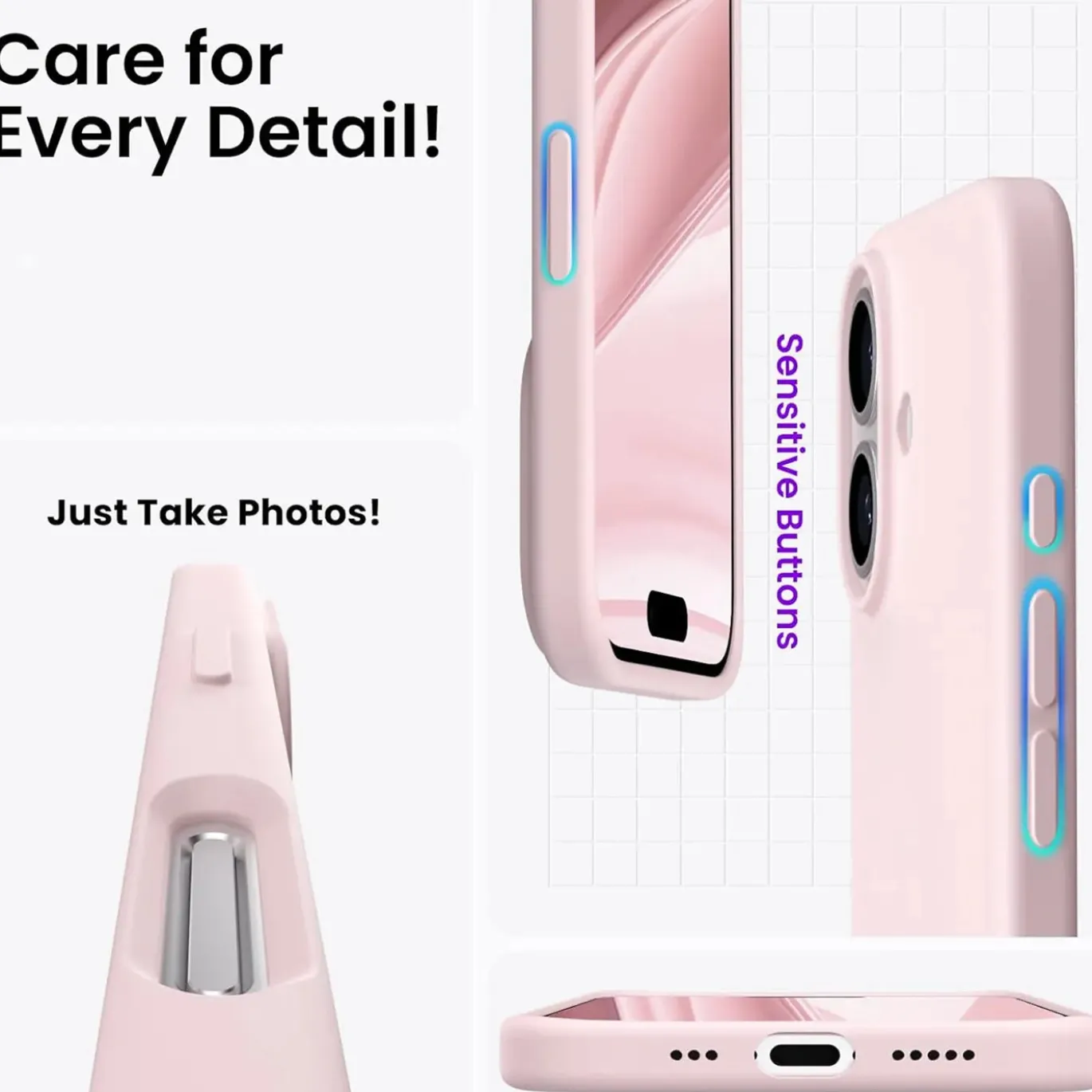iPhone 16 - Silikon Case mit Mikrofaser-Innenseite