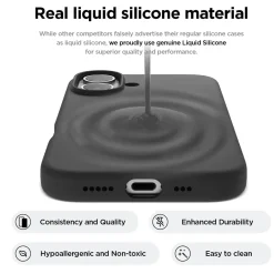 iPhone 16 - Silikon Case mit Mikrofaser-Innenseite