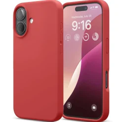 iPhone 16 - Silikon Case mit Mikrofaser-Innenseite