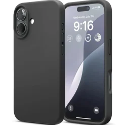 iPhone 16 - Silikon Case mit Mikrofaser-Innenseite