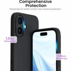 iPhone 16 - Silikon Case mit Mikrofaser-Innenseite