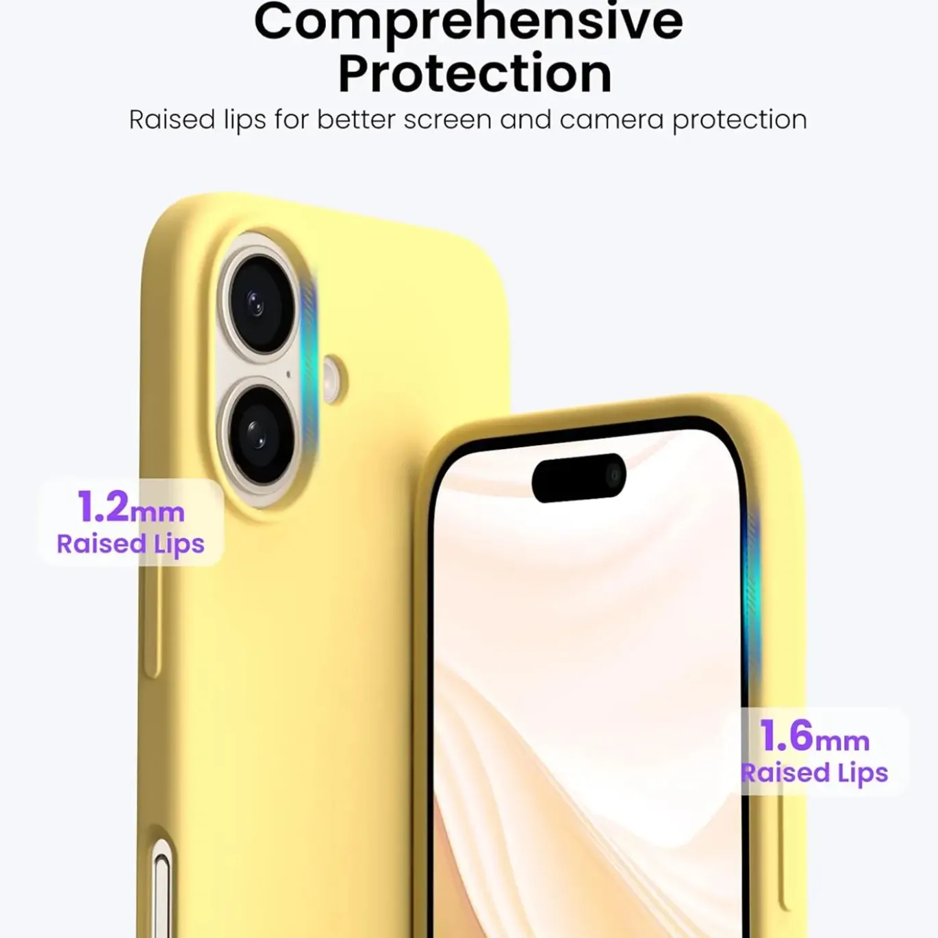 iPhone 16 - Silikon Case mit Mikrofaser-Innenseite