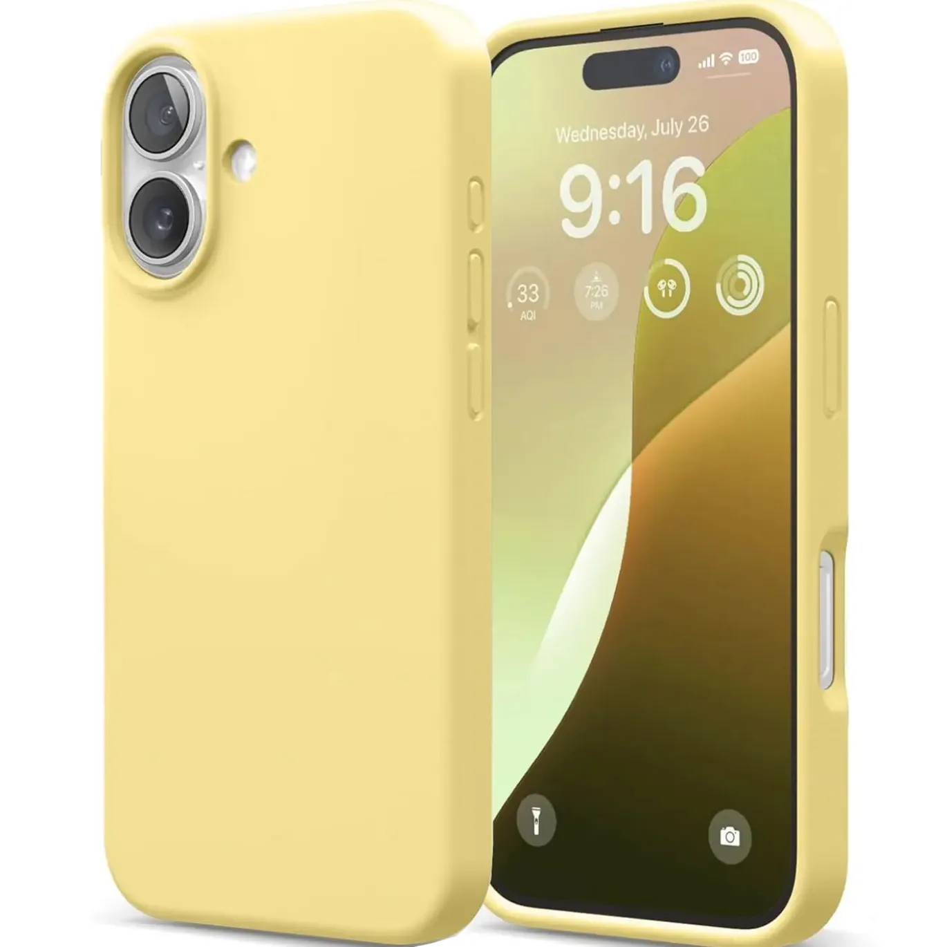 iPhone 16 - Silikon Case mit Mikrofaser-Innenseite