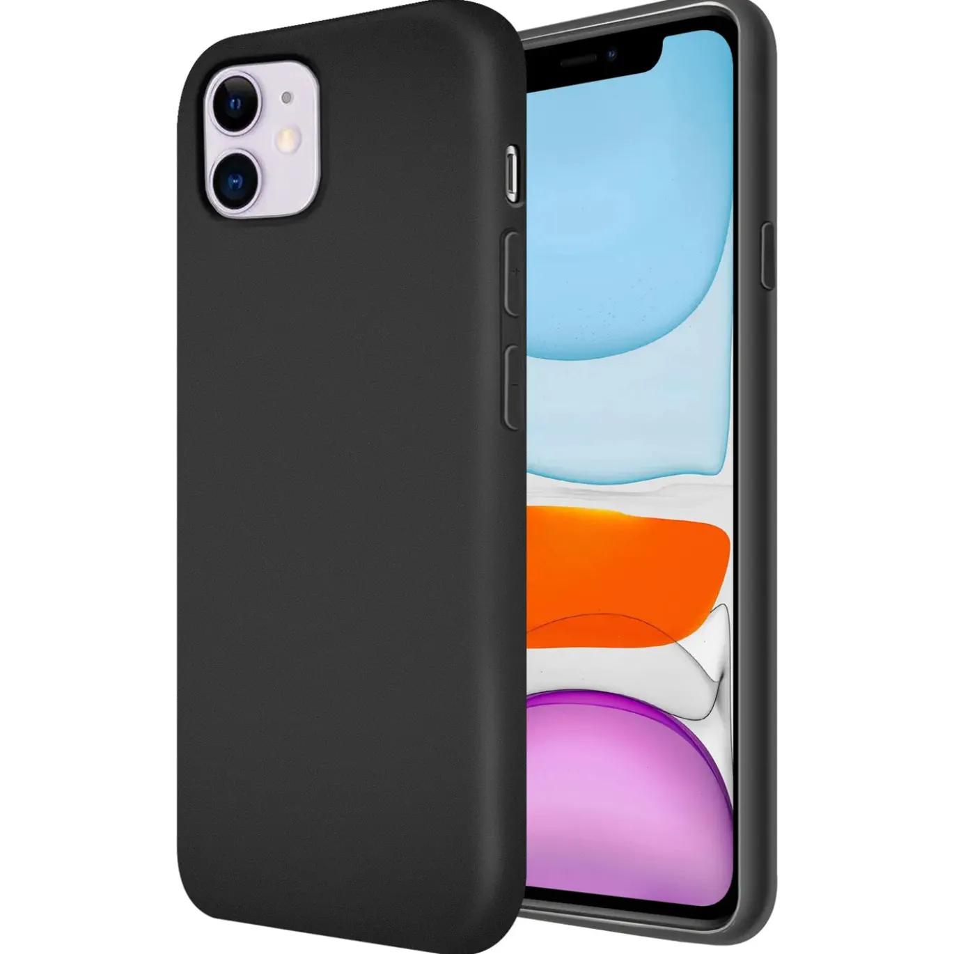 iPhone 11 - Silikon Case mit Mikrofaser-Innenseite