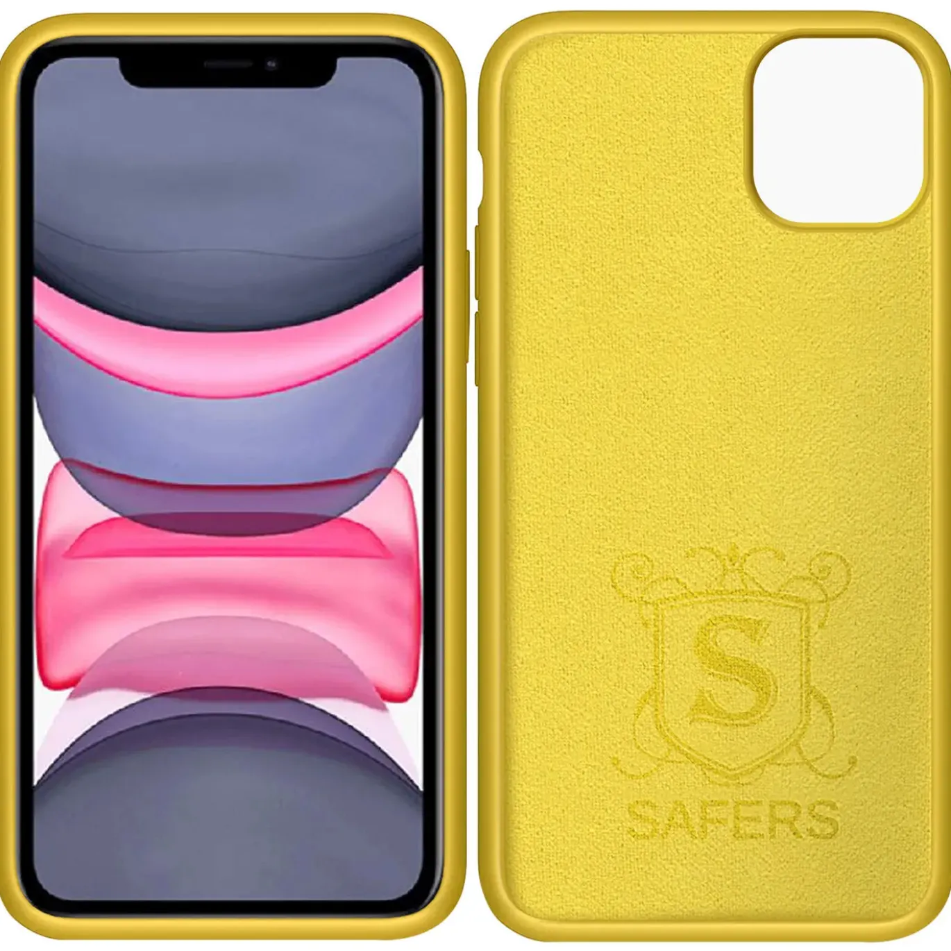 iPhone 11 - Silikon Case mit Mikrofaser-Innenseite