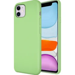 iPhone 11 - Silikon Case mit Mikrofaser-Innenseite