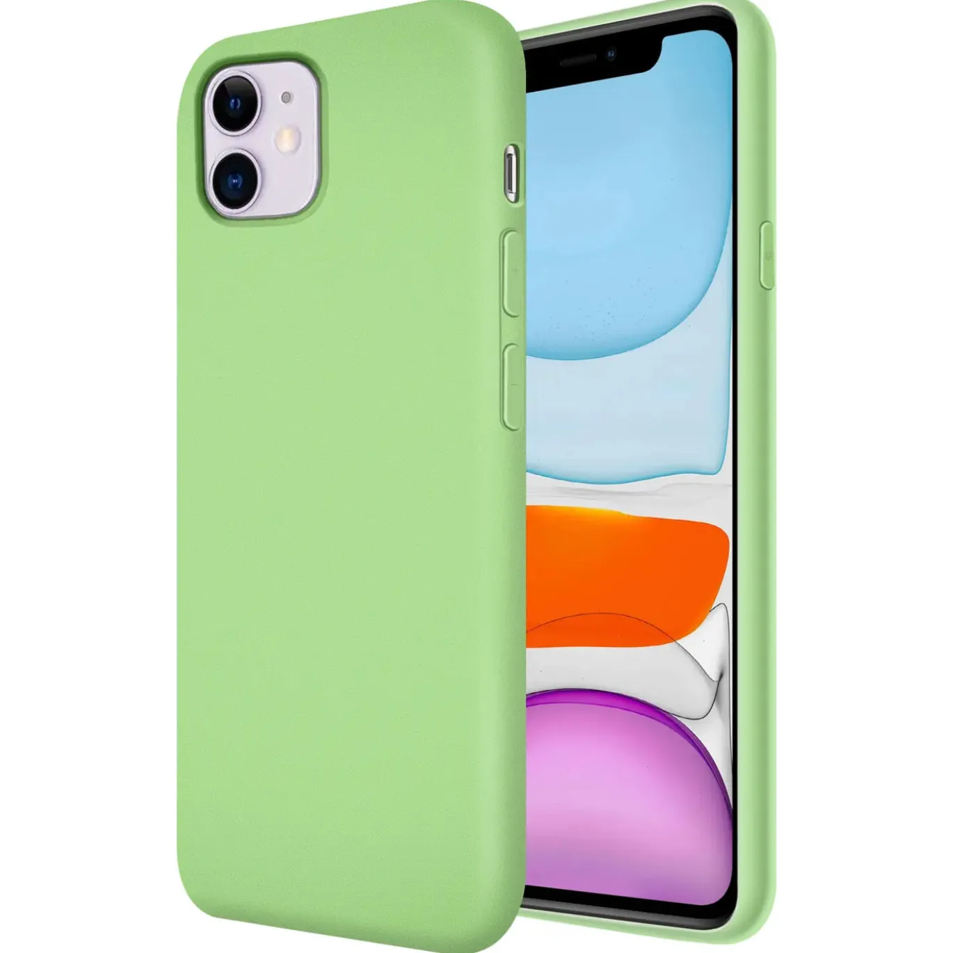 iPhone 11 - Silikon Case mit Mikrofaser-Innenseite