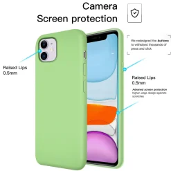 iPhone 11 - Silikon Case mit Mikrofaser-Innenseite