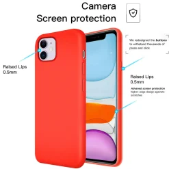 iPhone 11 - Silikon Case mit Mikrofaser-Innenseite