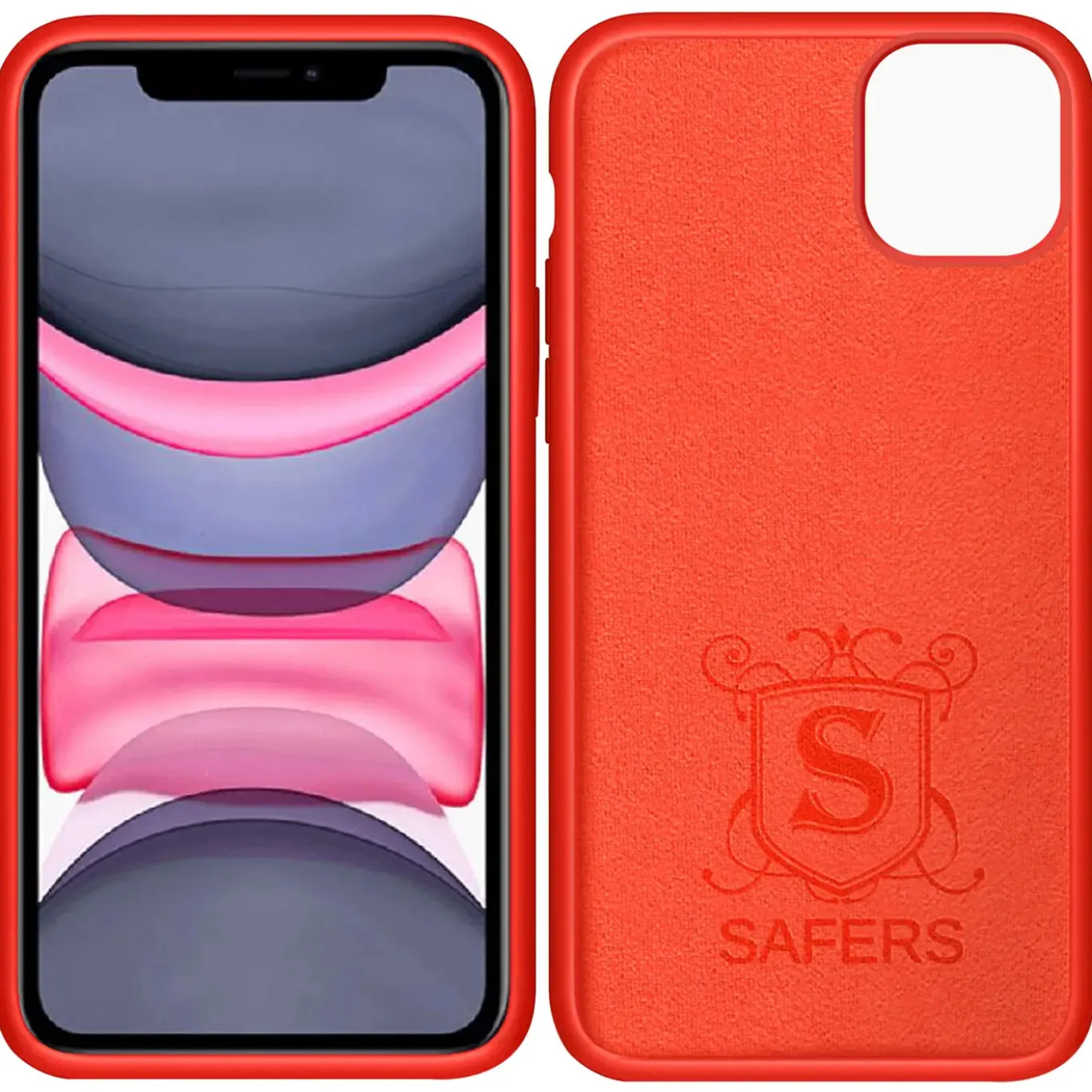 iPhone 11 - Silikon Case mit Mikrofaser-Innenseite