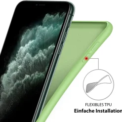 iPhone 11 - Silikon Case mit Mikrofaser-Innenseite