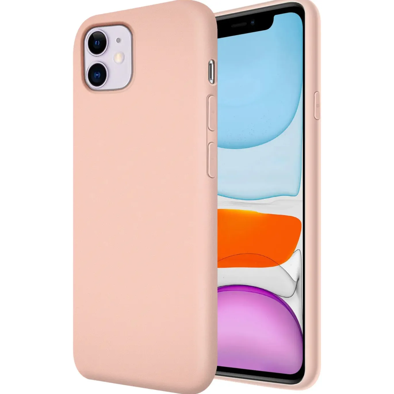 iPhone 11 - Silikon Case mit Mikrofaser-Innenseite