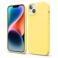iPhone 15 - Silikon Case mit Mikrofaser-Innenseite