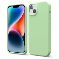 iPhone 15 - Silikon Case mit Mikrofaser-Innenseite