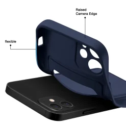 iPhone 15 - Silikonhülle mit Kartenfach & Kameraschutz