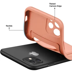 iPhone 11 - Silikonhülle mit Kartenfach & Kameraschutz