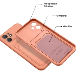 iPhone 11 - Silikonhülle mit Kartenfach & Kameraschutz