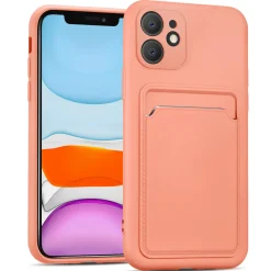 iPhone 11 - Silikonhülle mit Kartenfach & Kameraschutz
